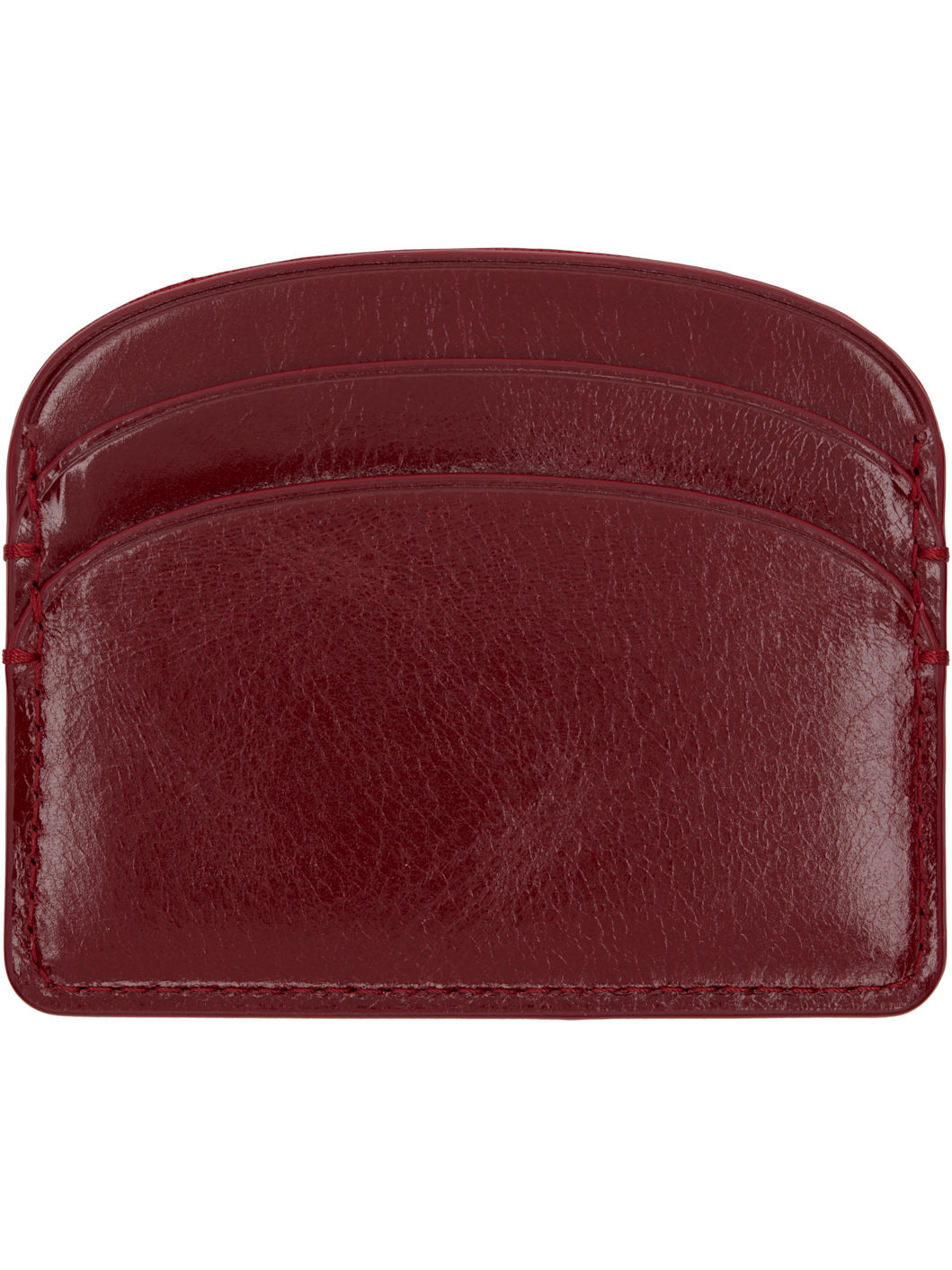 Red Demi-Lune Card Holder - 2