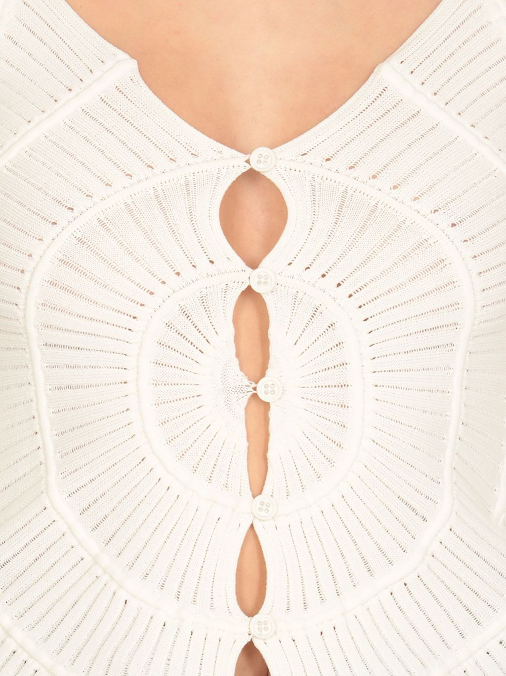 ribbed long-sleeve cardigan - 4