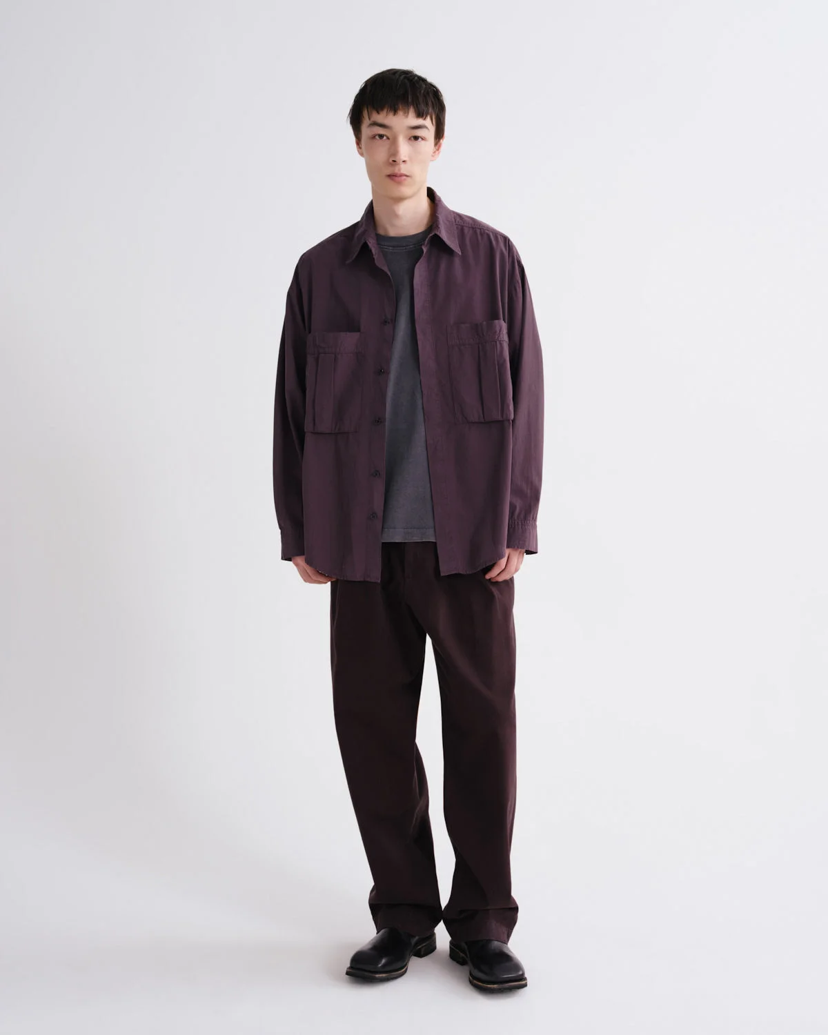 SLATER TROUSER IN EGGPLANT - 1