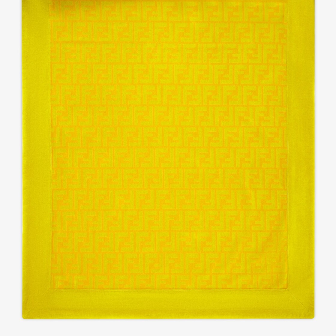 Yellow cotton beach towel - 3