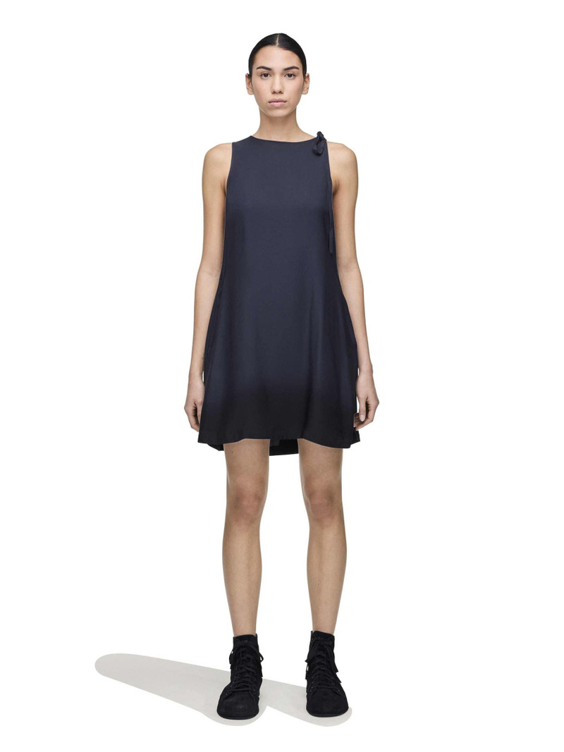 Y-3 WOMEN’S SHIRT DOUBLE-DYE DRESS – NIGHT GREY / BLACK outlook