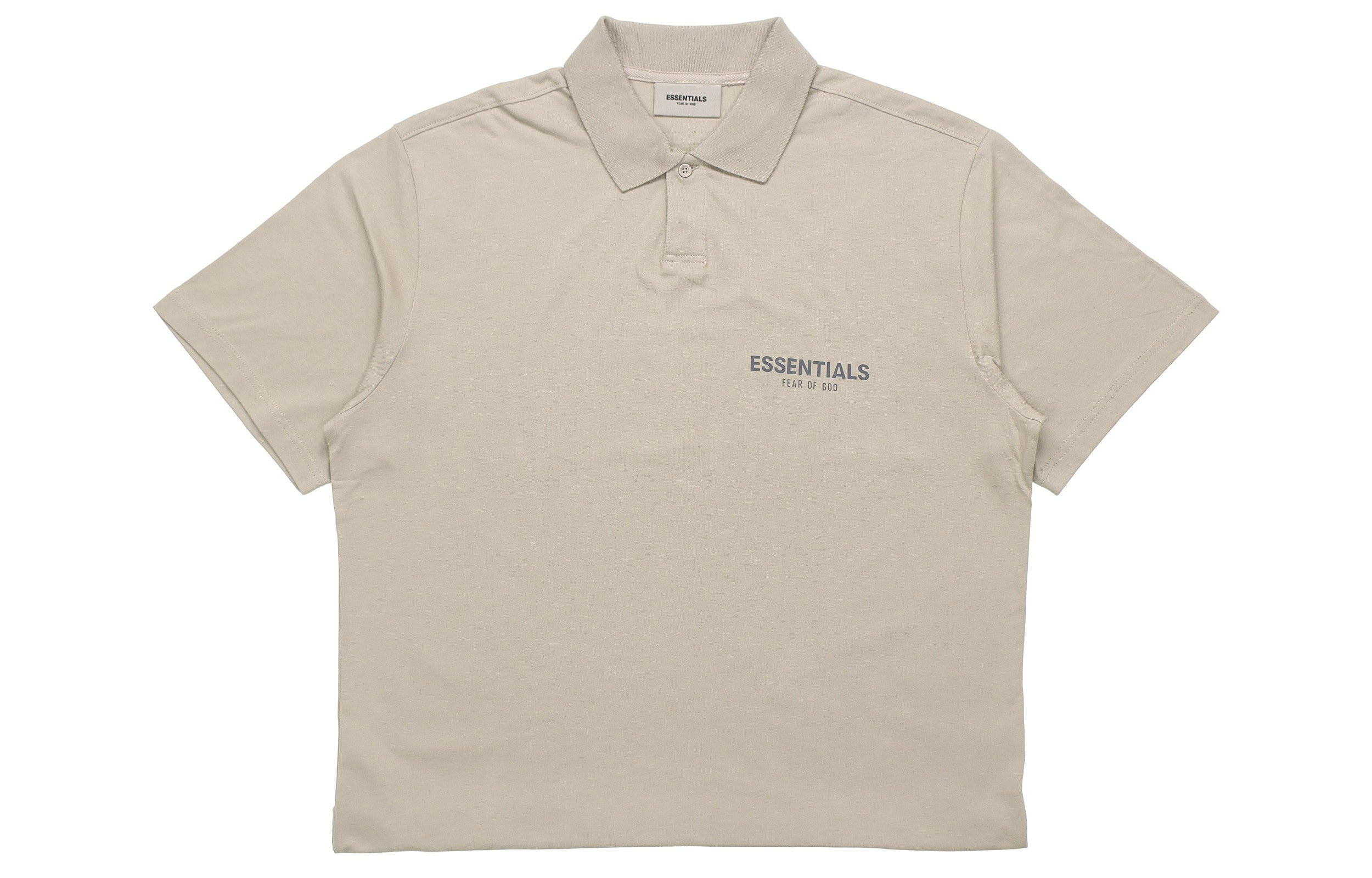 Fear of God Essentials FW20 Logo Polo Shirt 'Olive' FOG-FW20-199 - 2