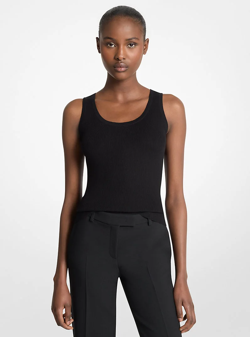 Bette Cashmere Scoopneck Tank Top - 1