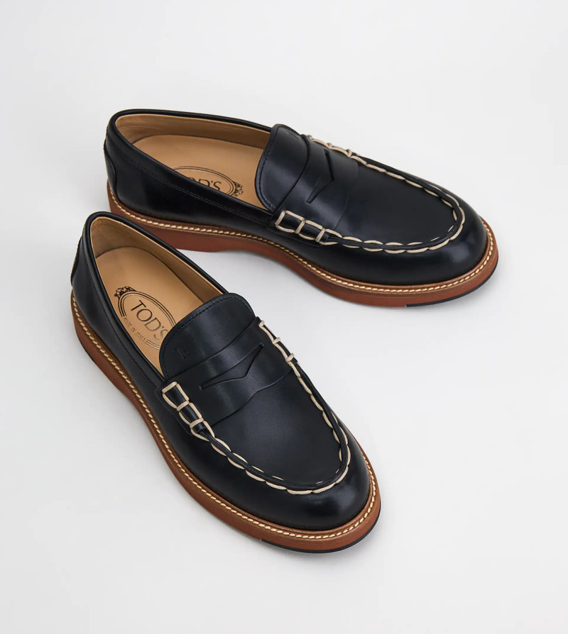 LOAFERS IN LEATHER - BLACK 4