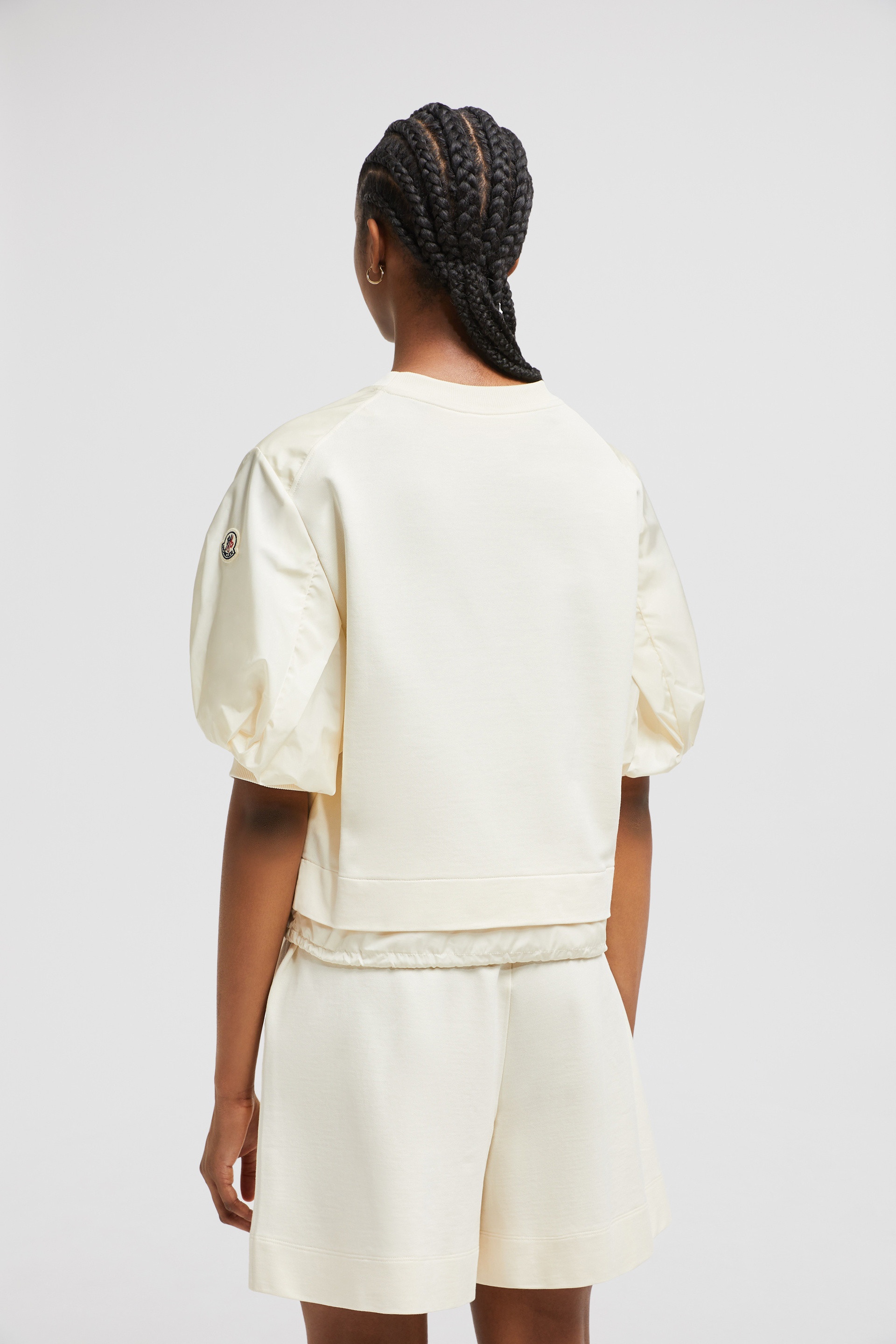 Puff Sleeve Cotton T-Shirt - 5
