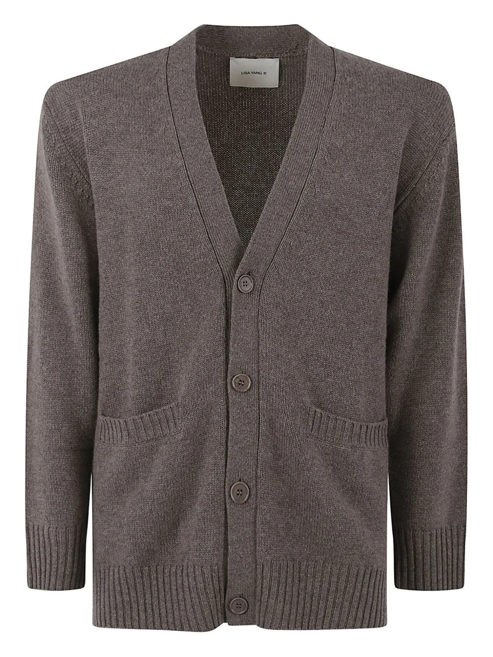 pocketed buttoned cardigan - 1