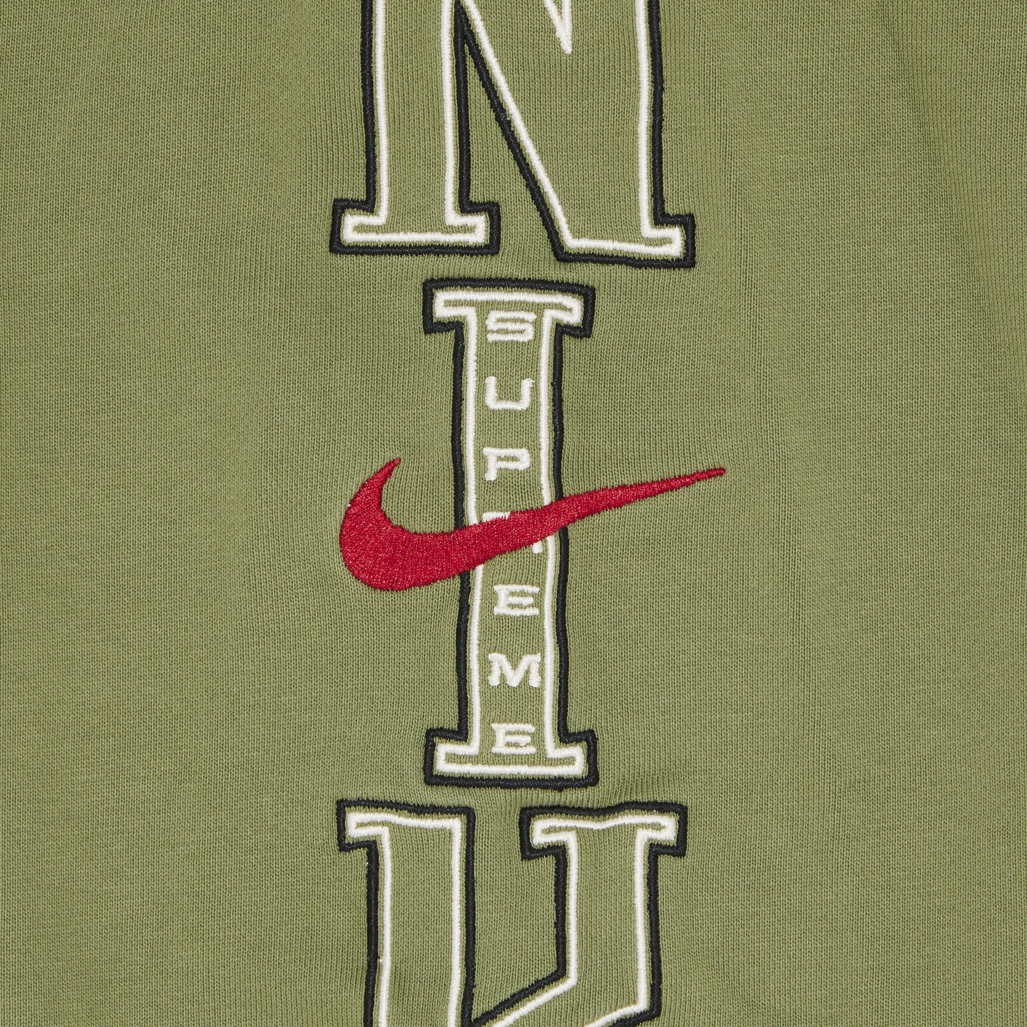 Supreme x Nike Hooded Sweatshirt 'Olive' - 3