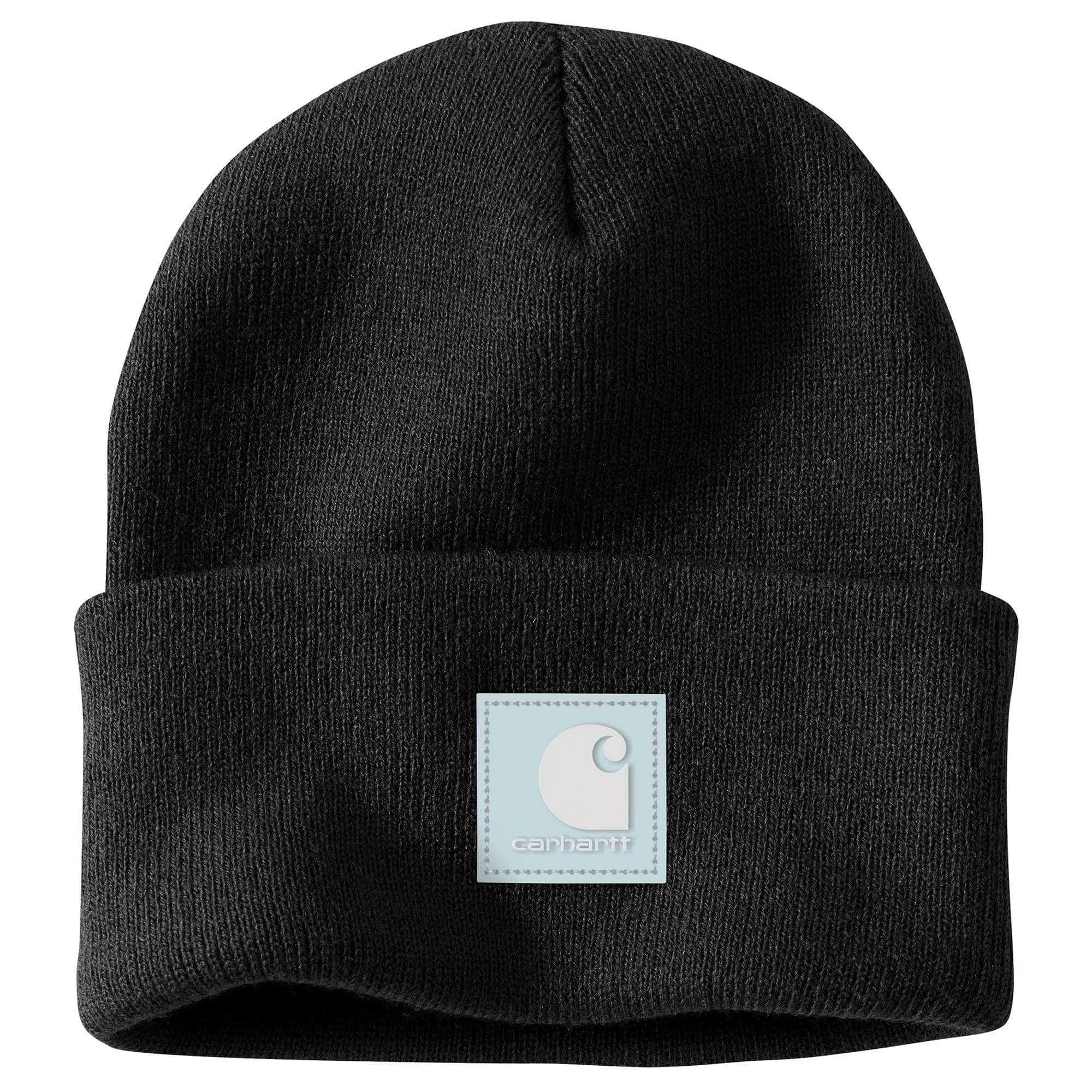 Knit Rubber Patch Beanie - 1