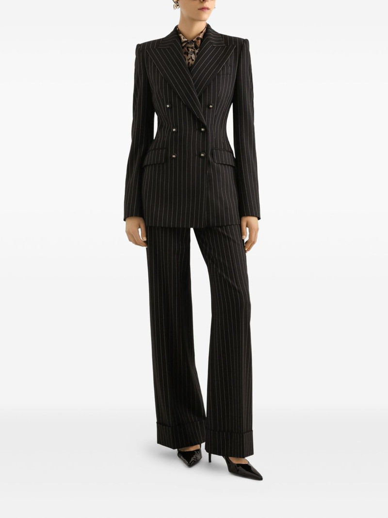 Dolce & Gabbana striped double-breasted jacket outlook