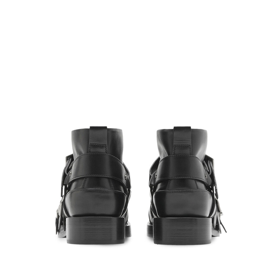 Burberry EKD Motif Multi-Strap Leather Boots - 3