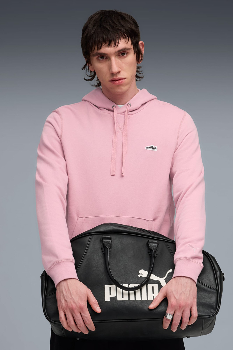 PUMA Wardrobe Essentials Suede Hoodie Men outlook