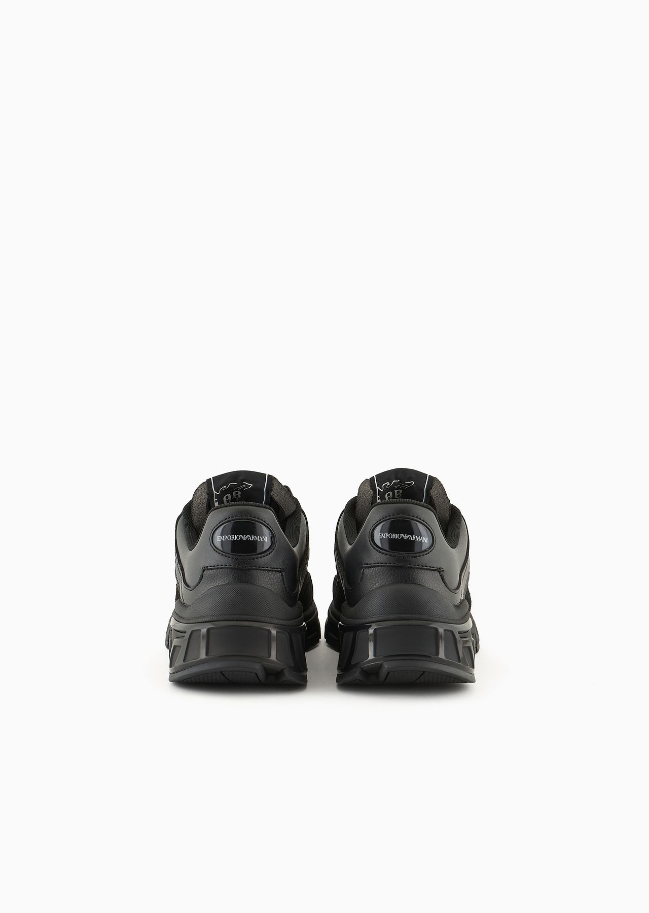 Suede sneakers with knit details - 4