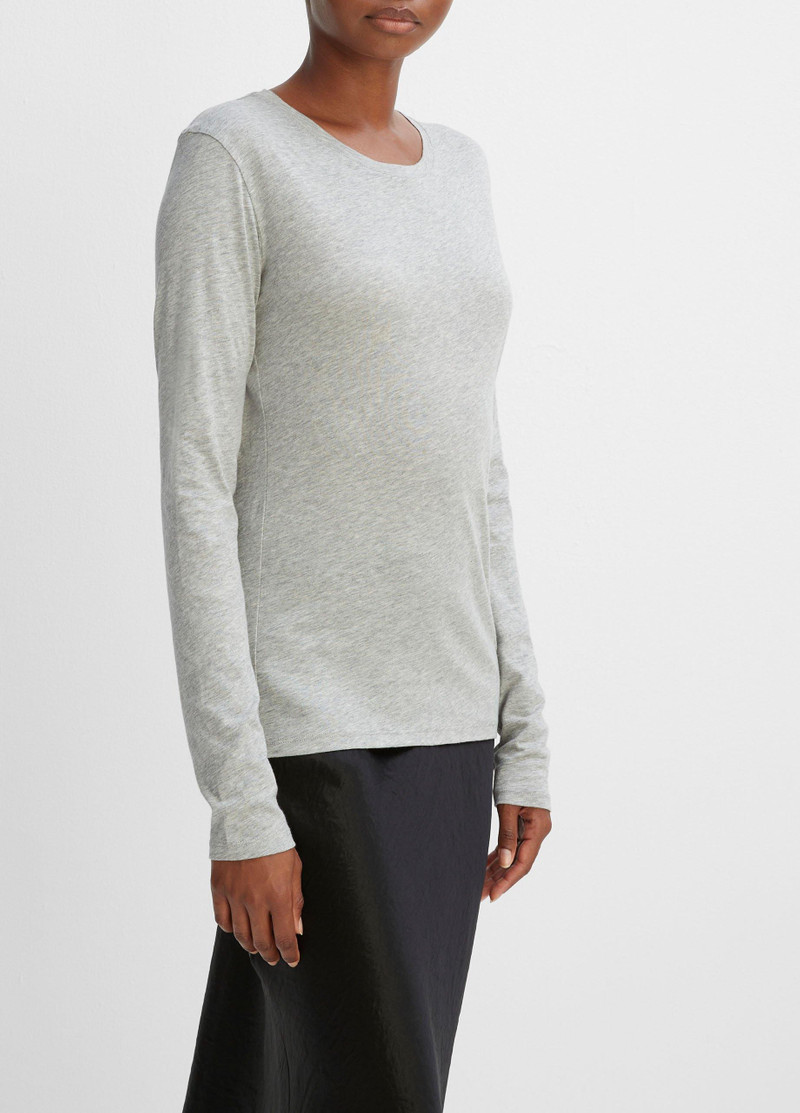 Vince Essential Long Sleeve Crew Neck T-Shirt outlook