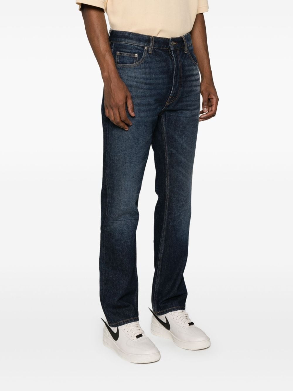 mid-rise straight-leg jeans - 3