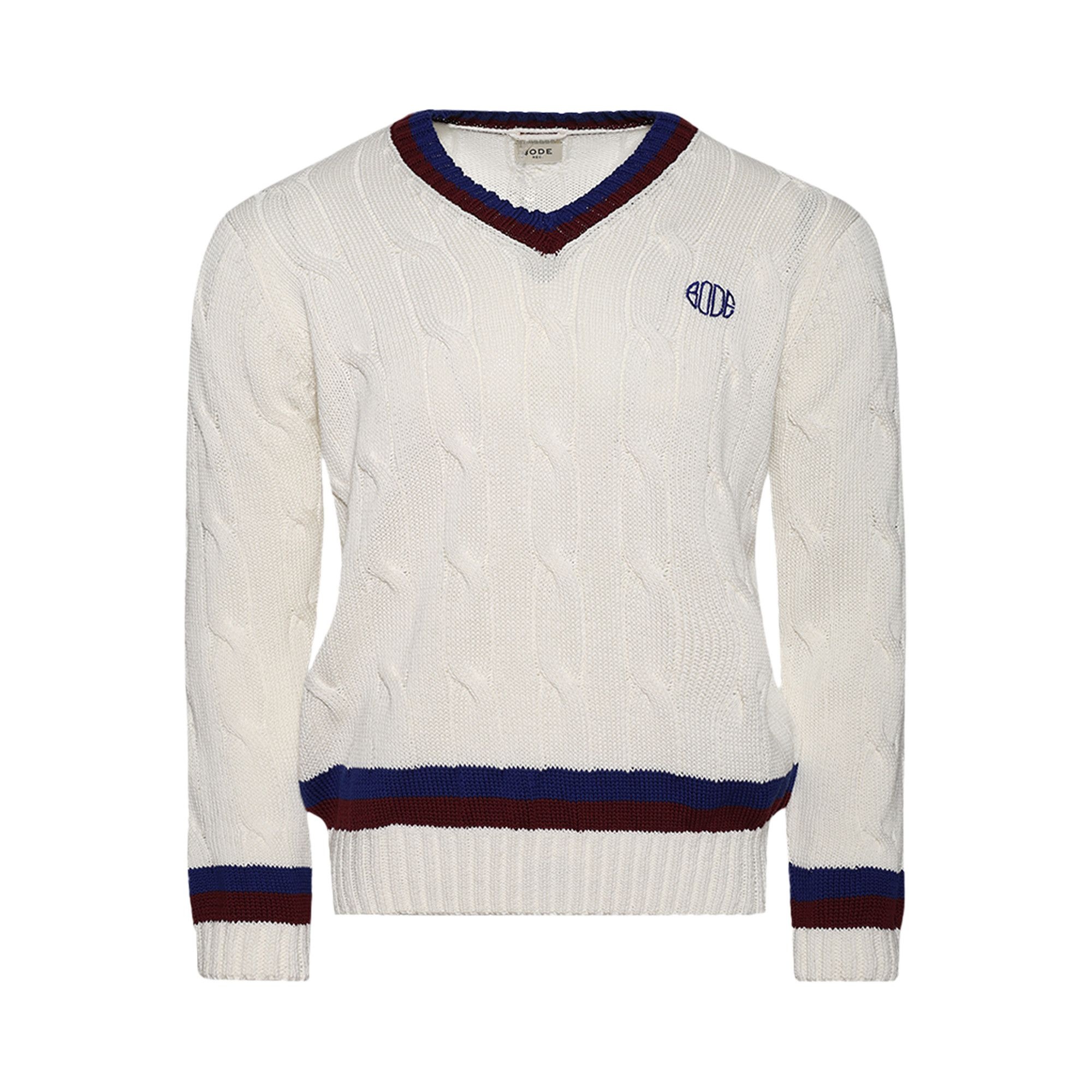 Bode Tennis Sweater 'Cream' - 1