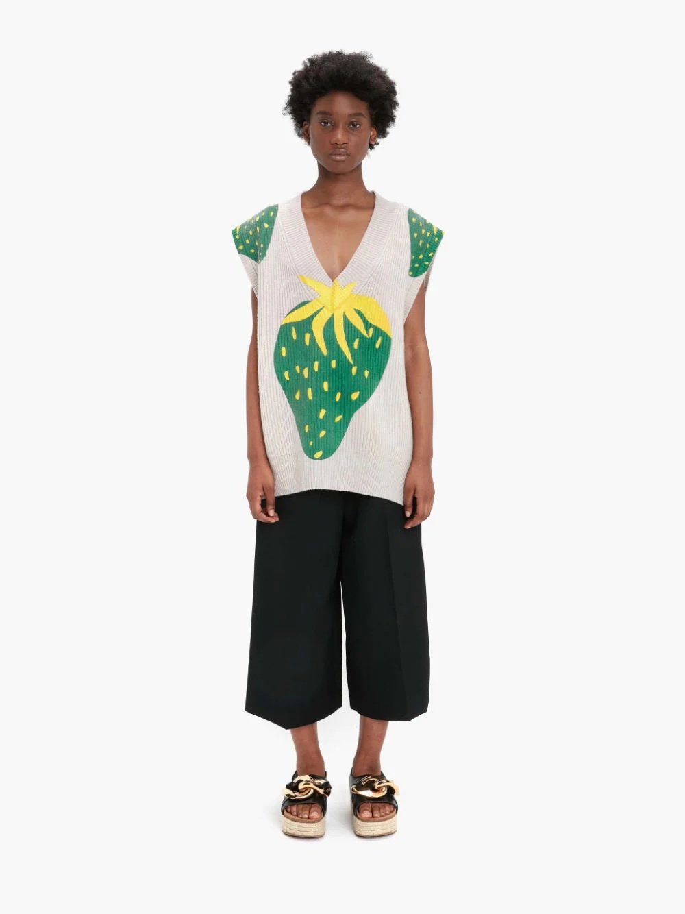 STRAWBERRY V-NECK VEST - 2