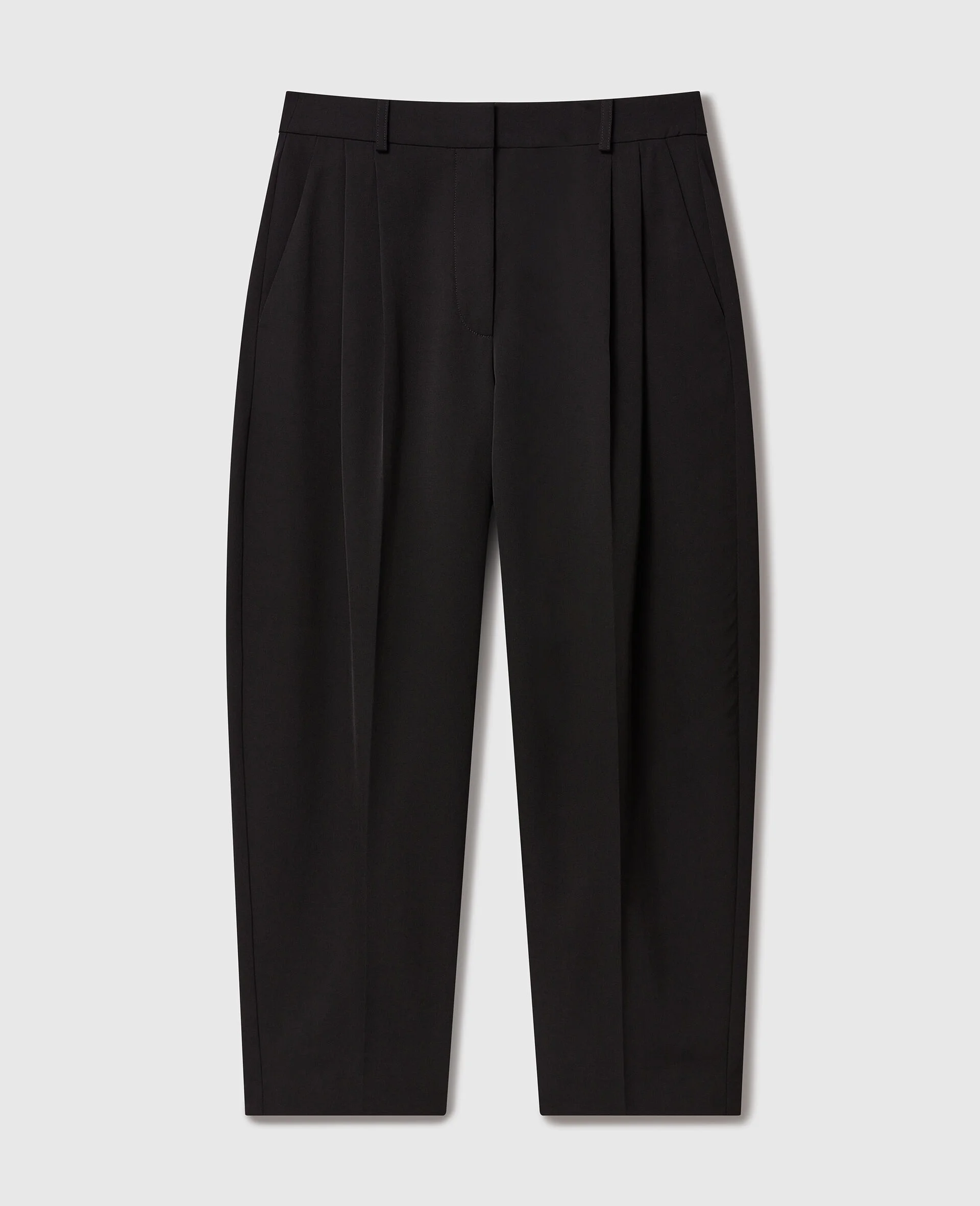 Pleated High-Rise Wool Pants - 1