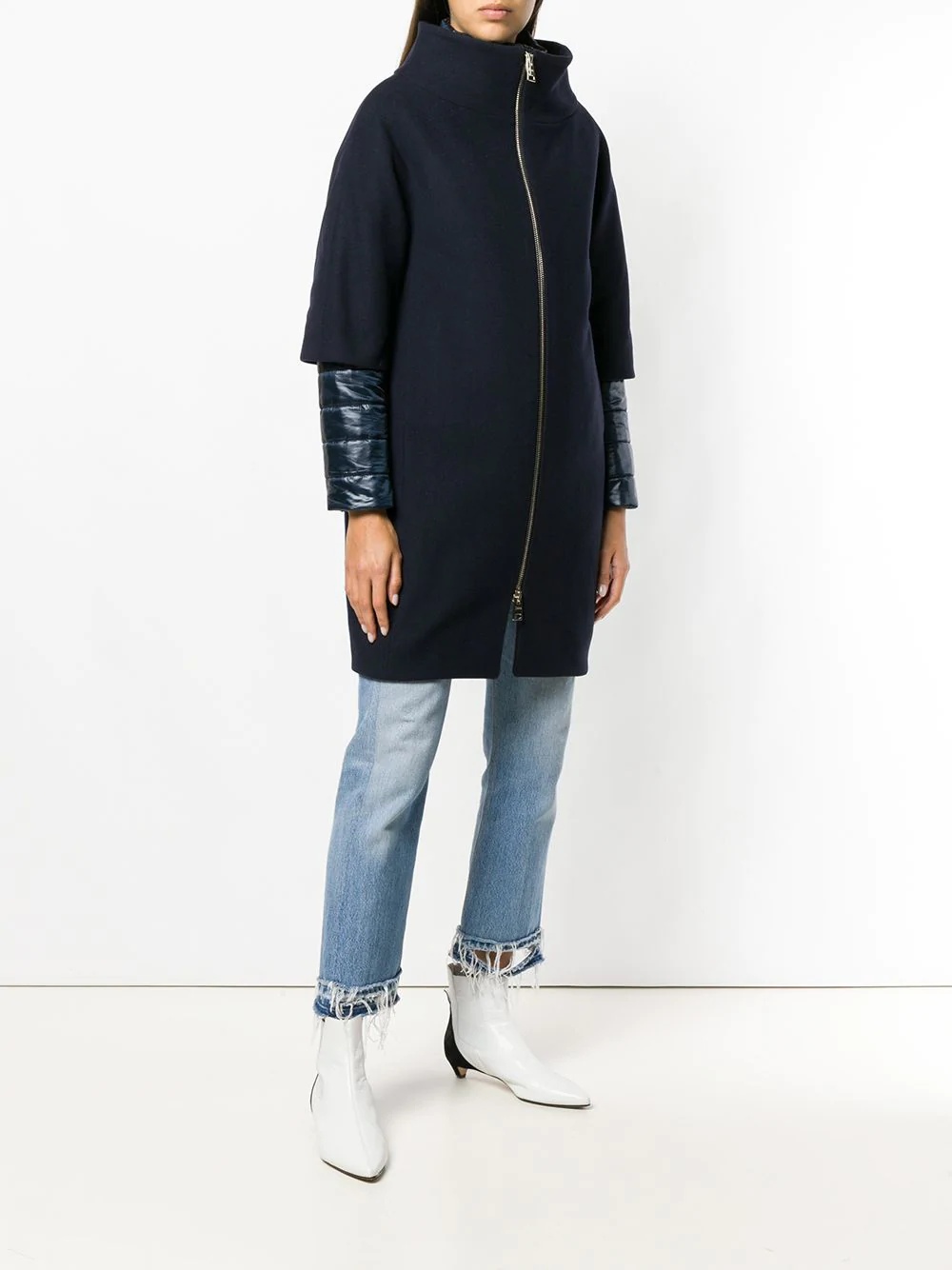 layered puffer coat - 3