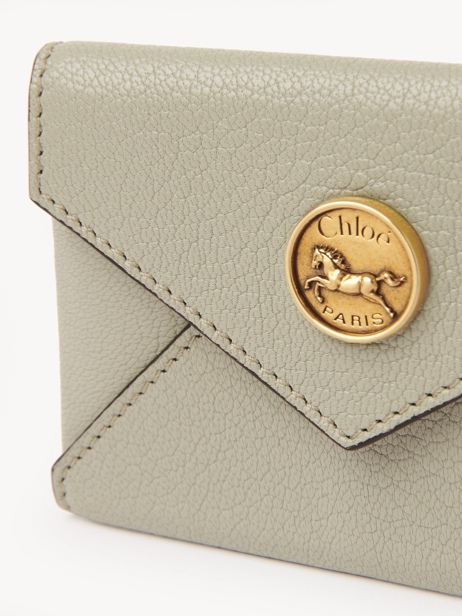 ENVELOPE CARD HOLDER IN GRAINED LEATHER - 5