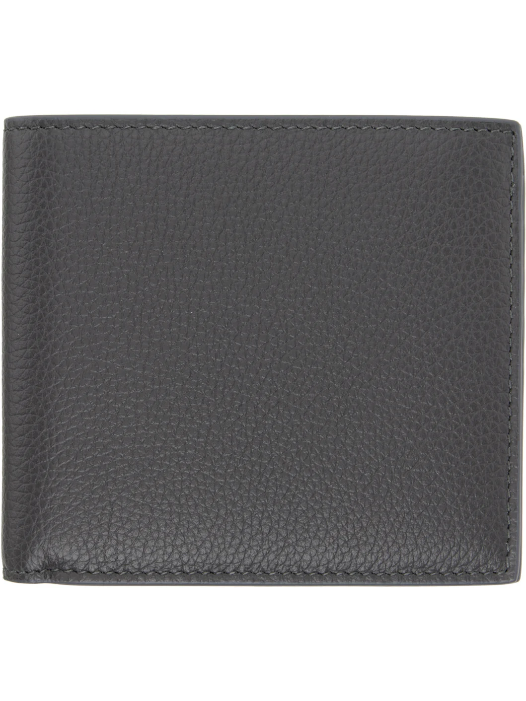 Gray Pebble Grain Bifold Wallet - 1