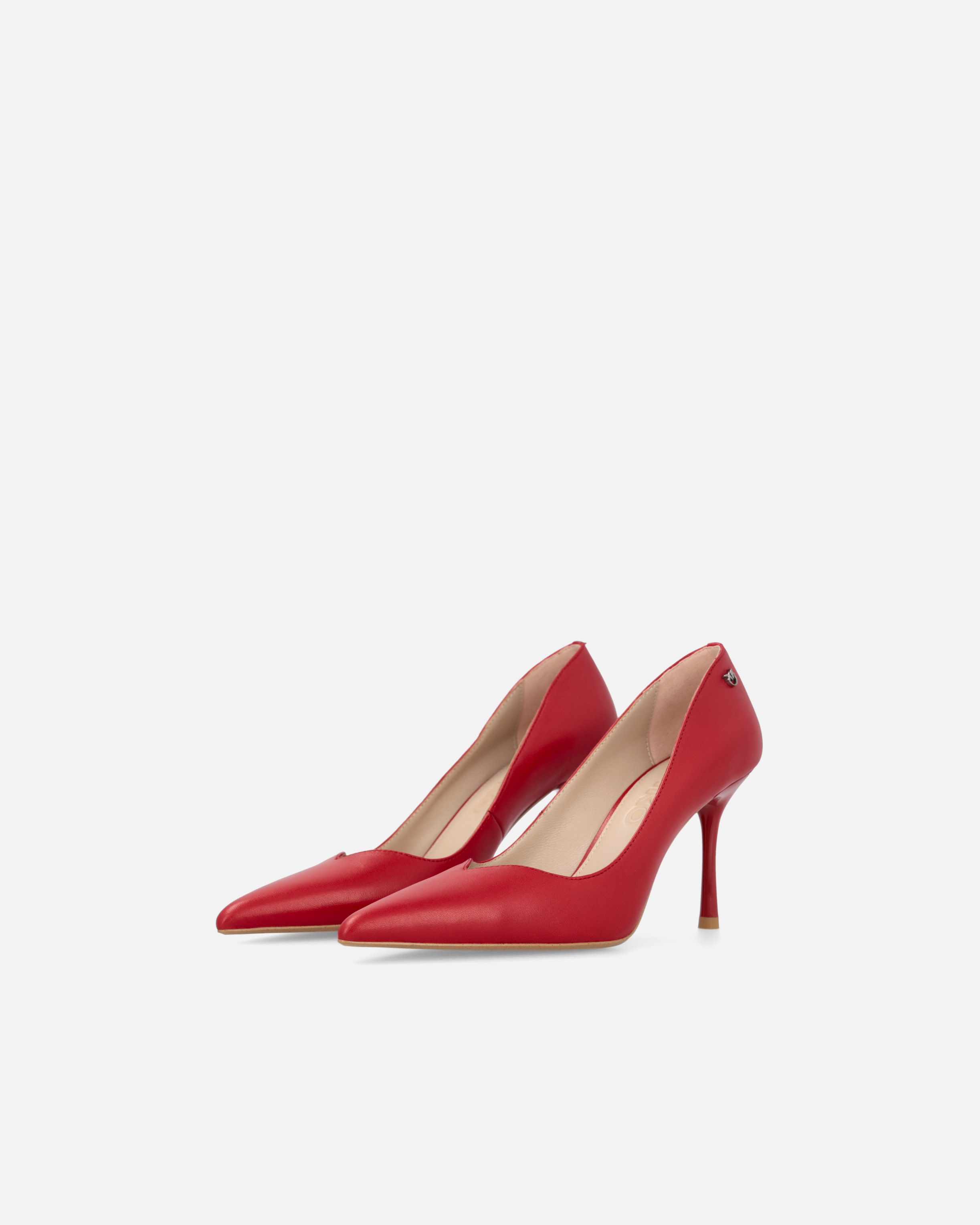 POINTED TO NAPPA LEATHER HEELED SHOES - 6