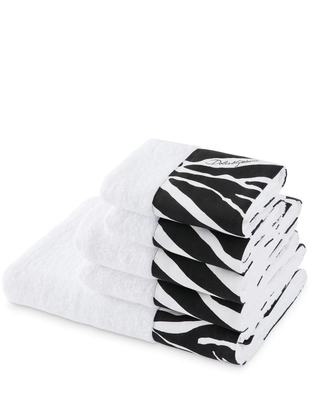 set of five terry cotton towels - 1