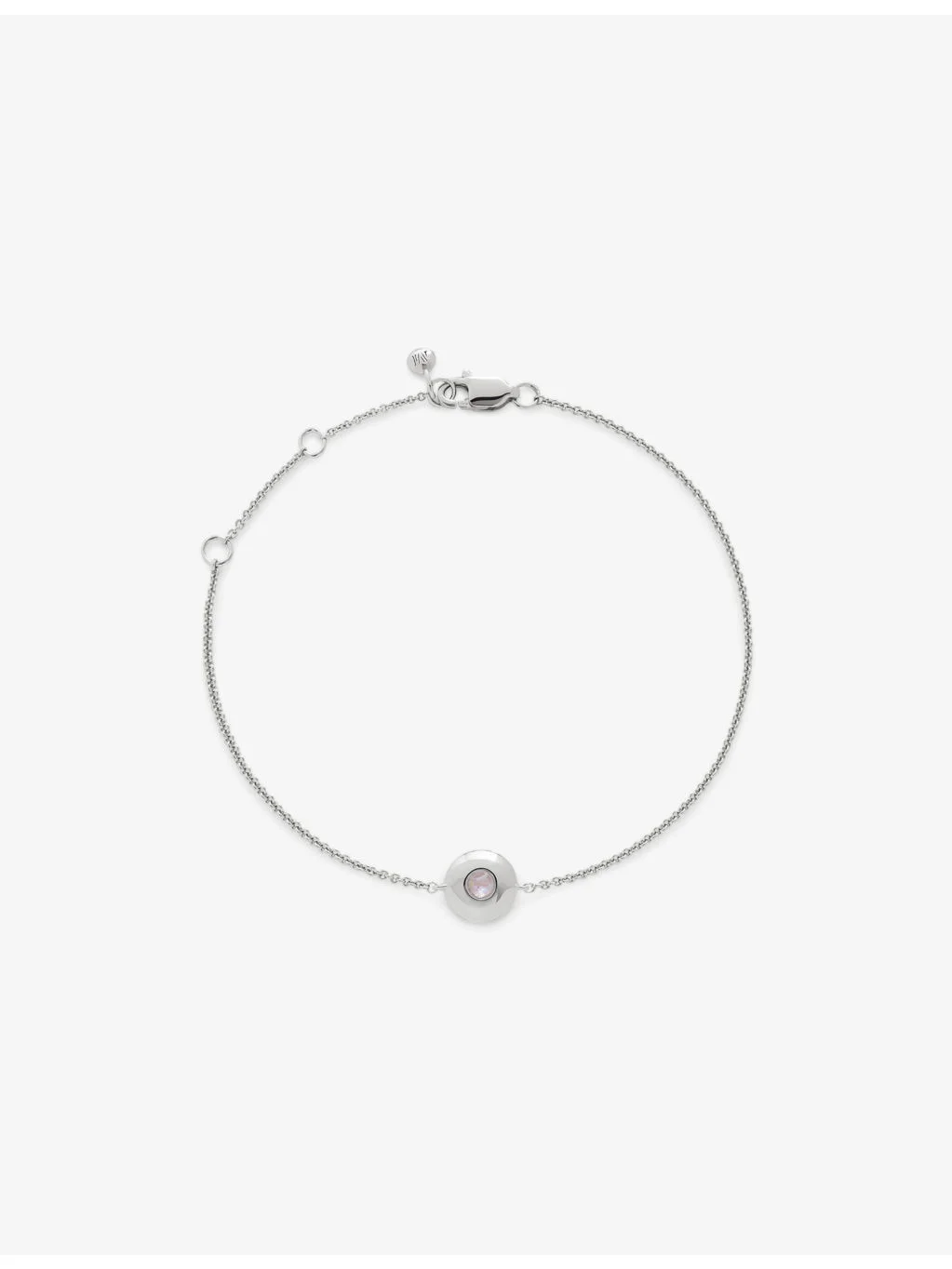 June Birthstone Moonstone and Sterling-Silver Bracelet - 1