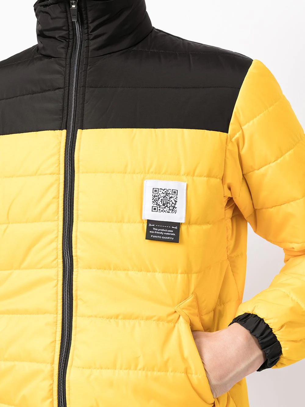 colour-block puffer jacket - 5