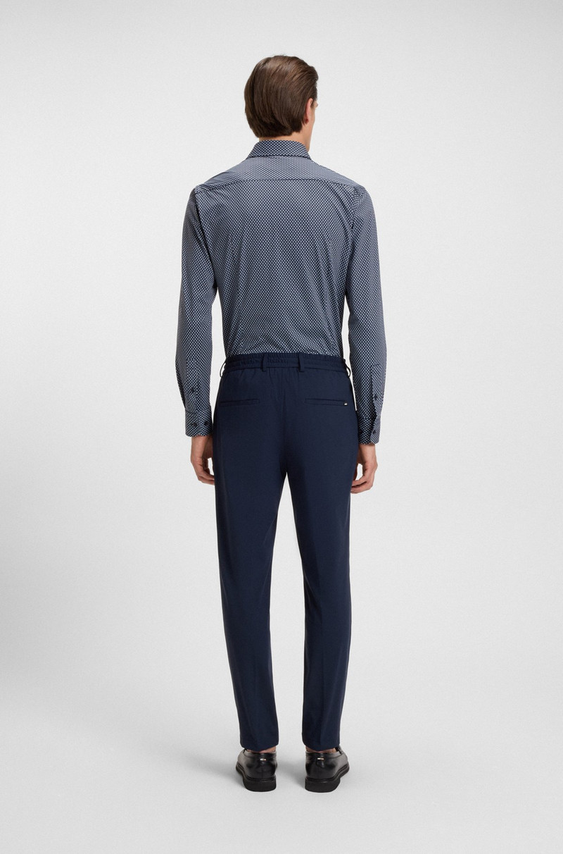 PRINTED SLIM-FIT SHIRT IN ITALIAN-MADE PERFORMANCE-STRETCH JERSEY 5
