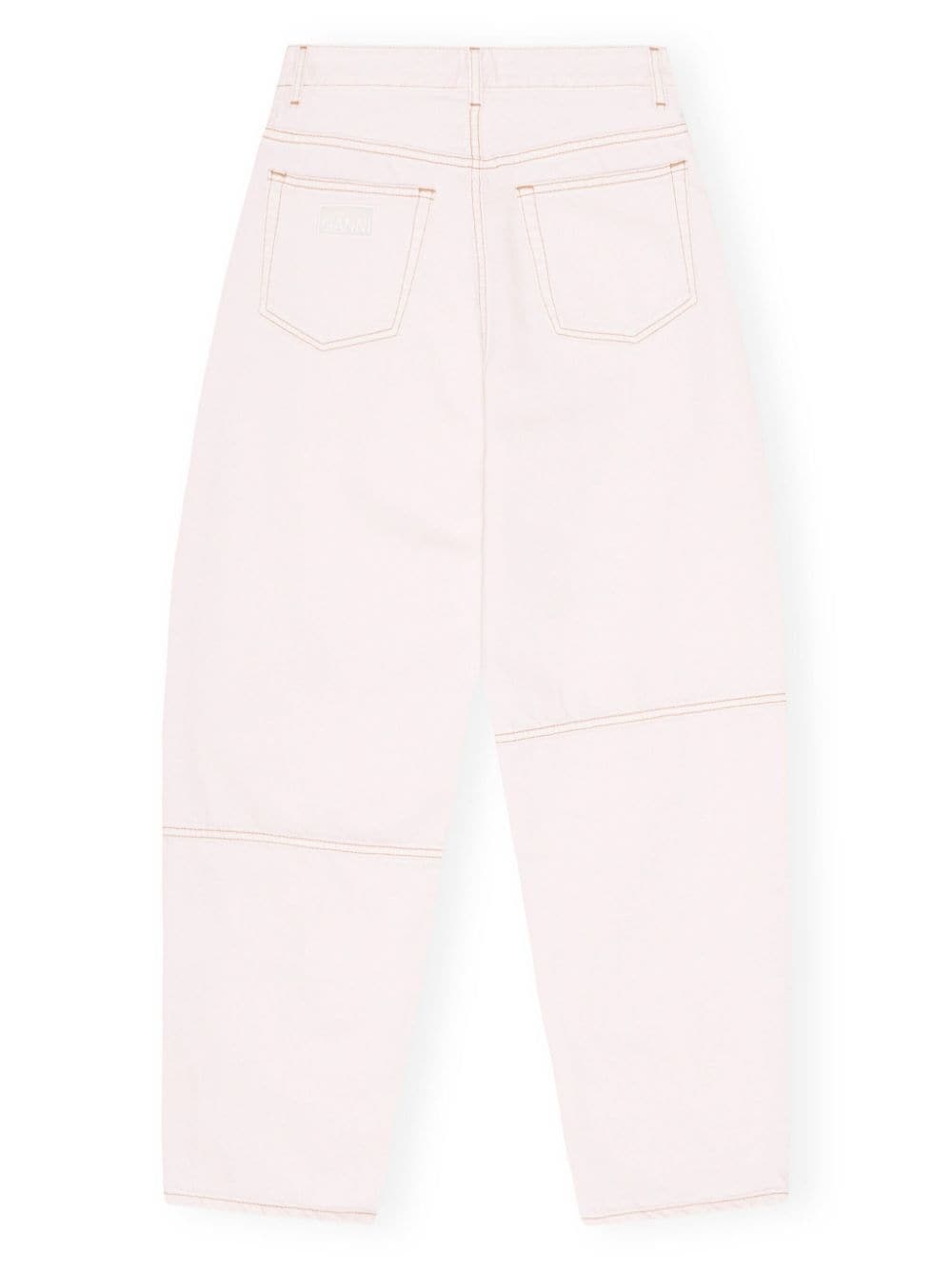 wide-leg denim trousers - 5