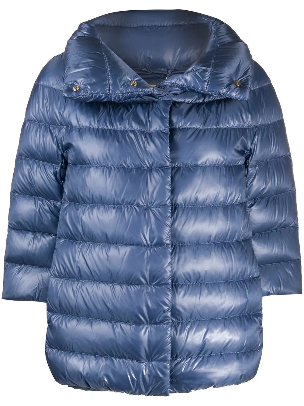 three-quarter sleeve puffer jacket - 1