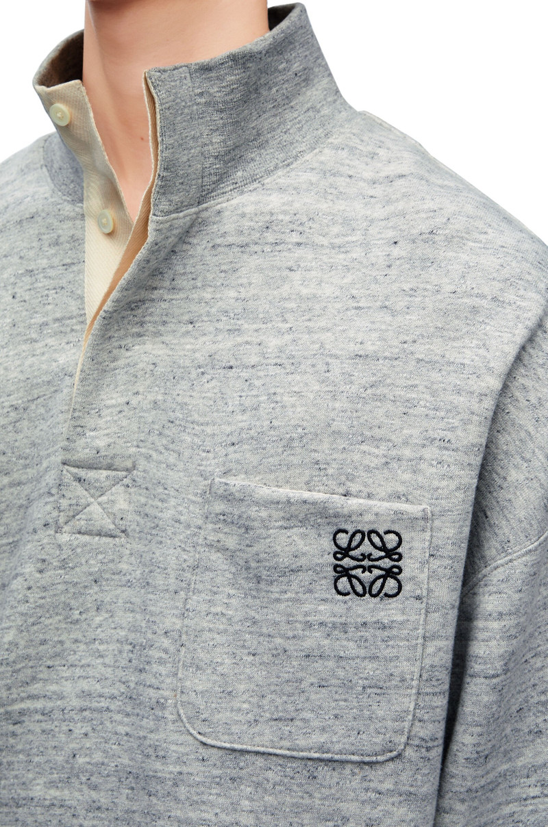 High neck sweatshirt in cotton 5