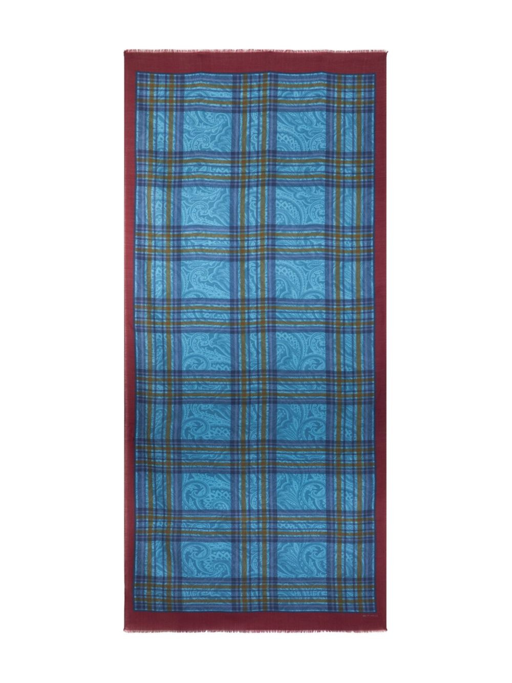 plaid scarf - 3