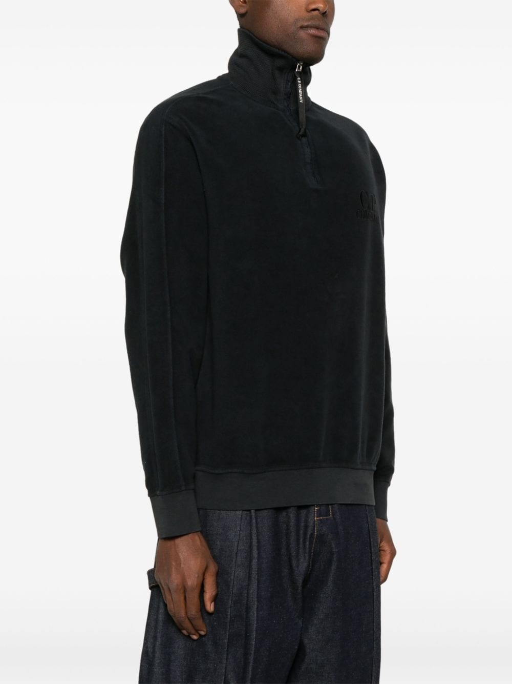 logo-embroidered sweatshirt - 3