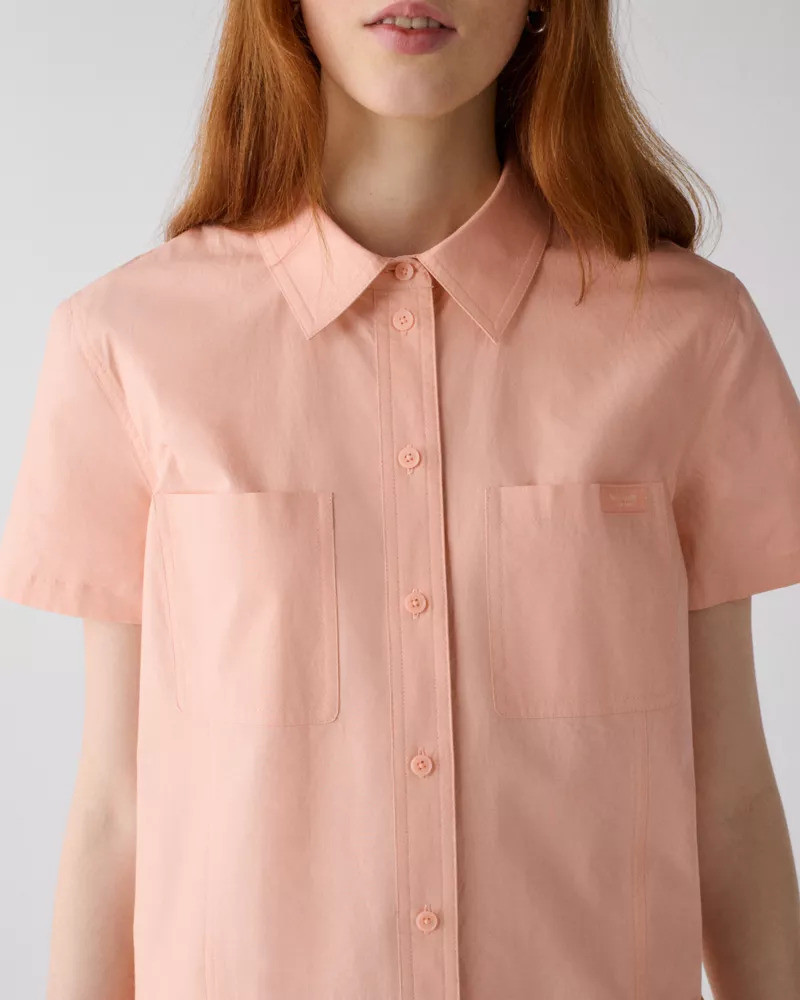 Pleated Utility Shirtdress 3