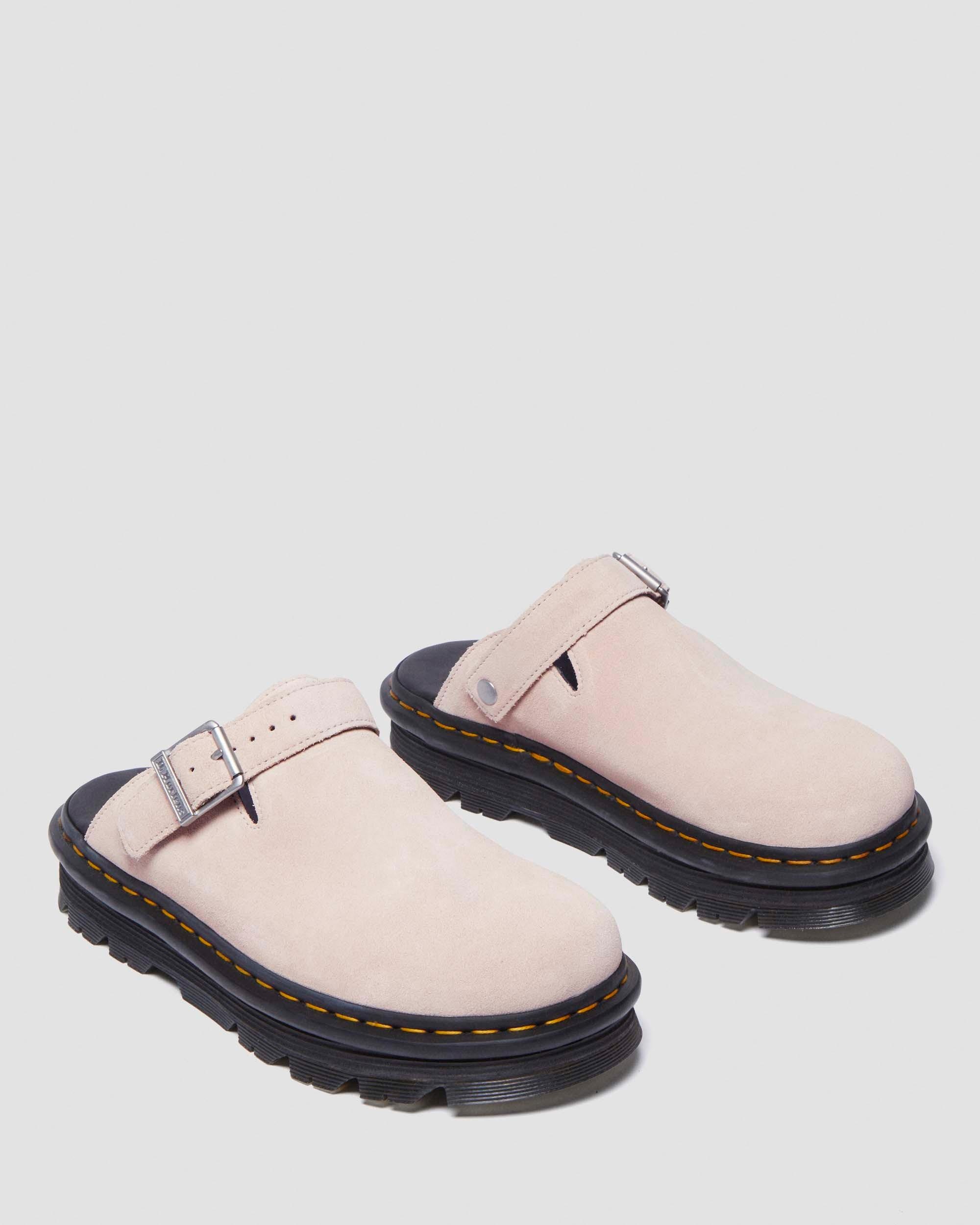 Zebzag Suede Slingback Platform Mules - 9