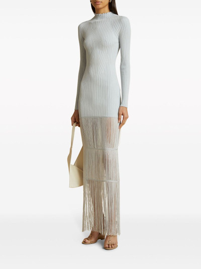 KHAITE Cedar ribbed-knit maxi dress outlook