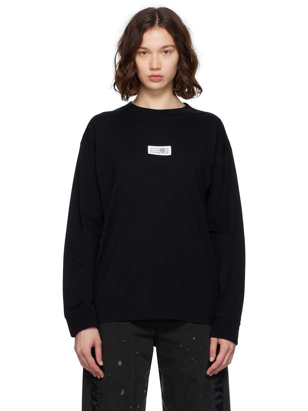 Black Cotton T-shirt - 1