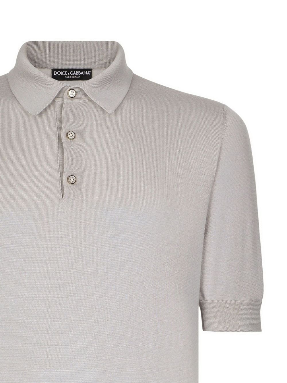 fine-knit short-sleeve polo shirt - 2