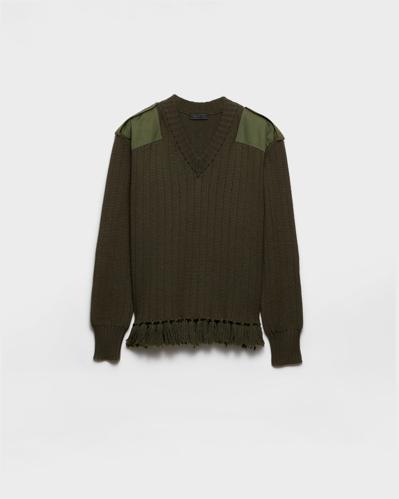 Fringed wool sweater 1