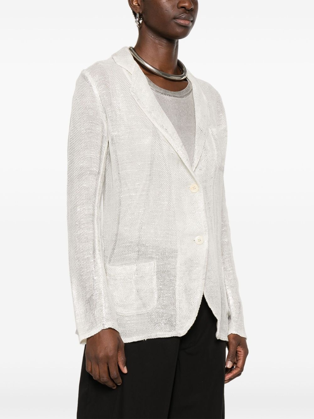 knitted blazer - 3