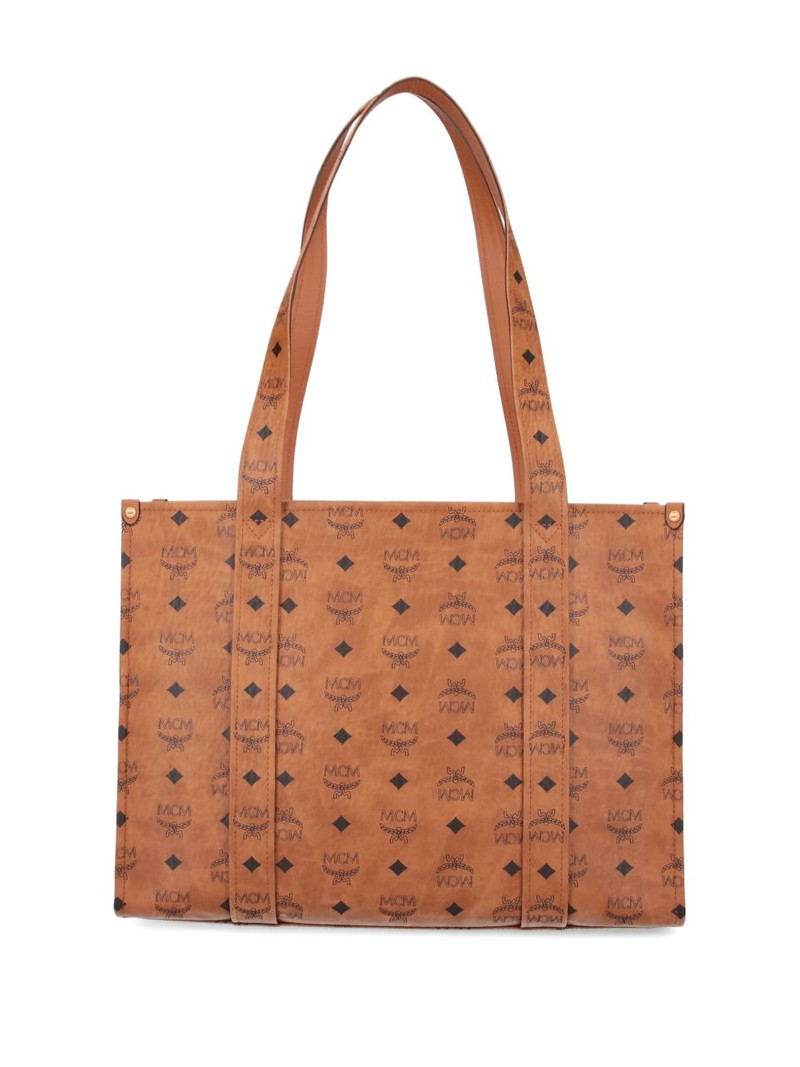 MCM logo-print tote bag outlook