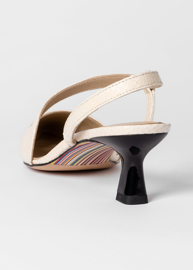 Sand 'Cloudy' Suede Heels 4