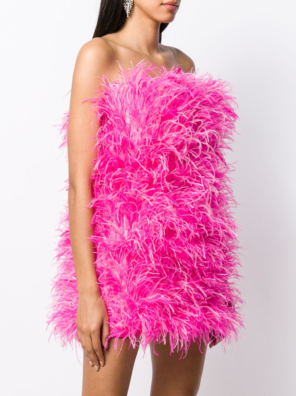 feather mini dress - 3