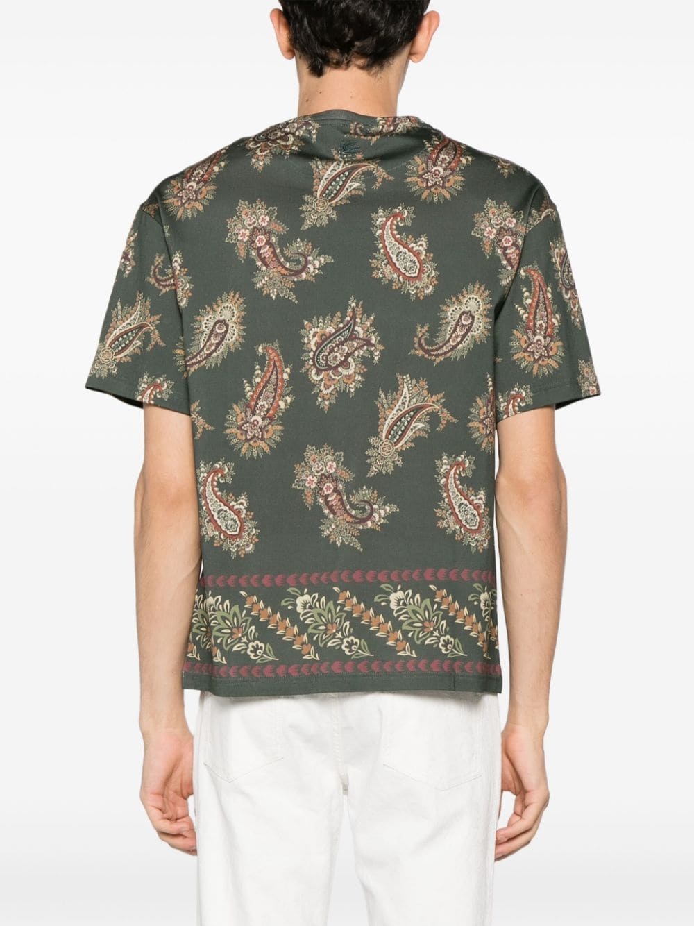 paisley-print cotton shirt - 4