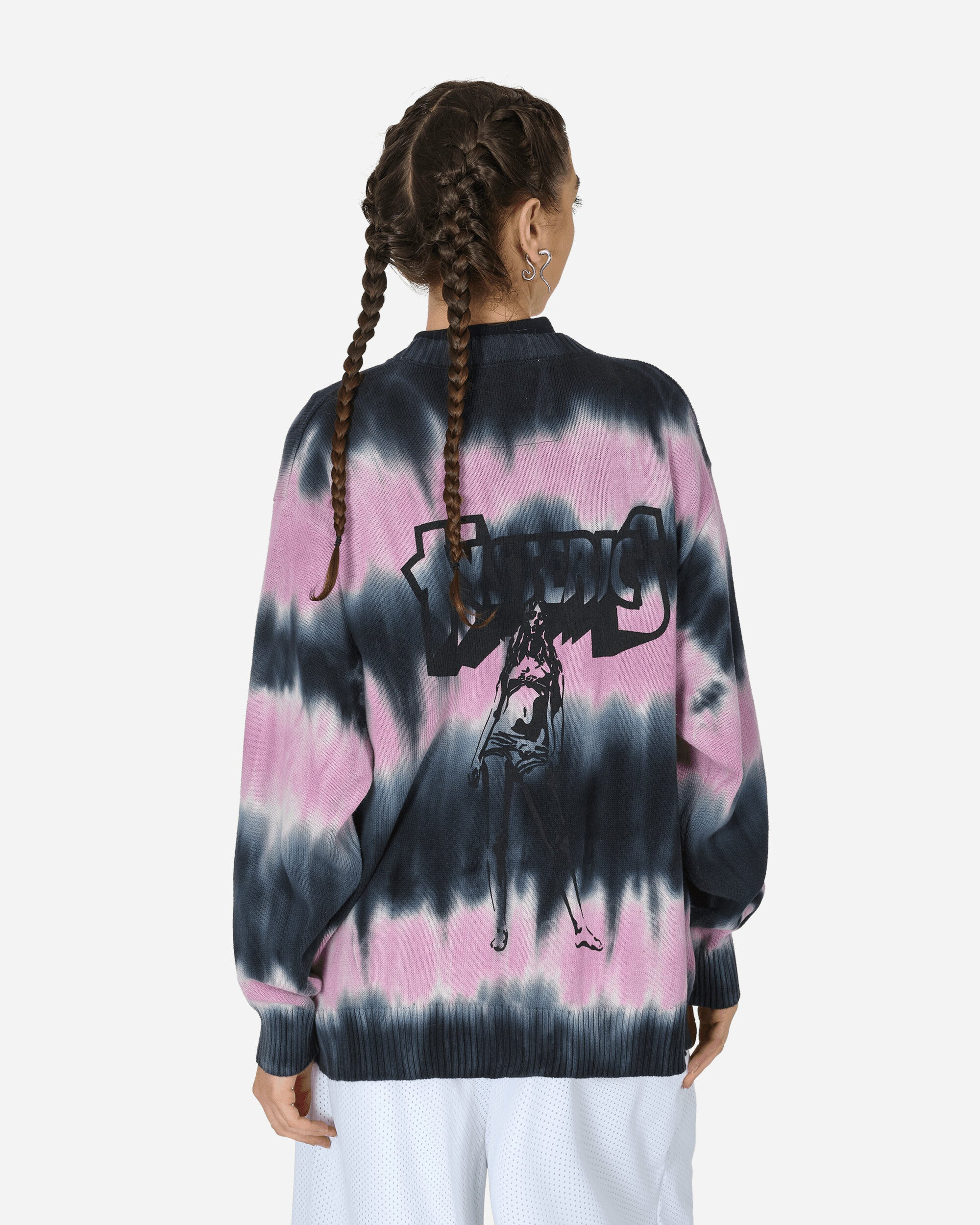 Bad As Mama Tie-Dye Cardigan Black - 3