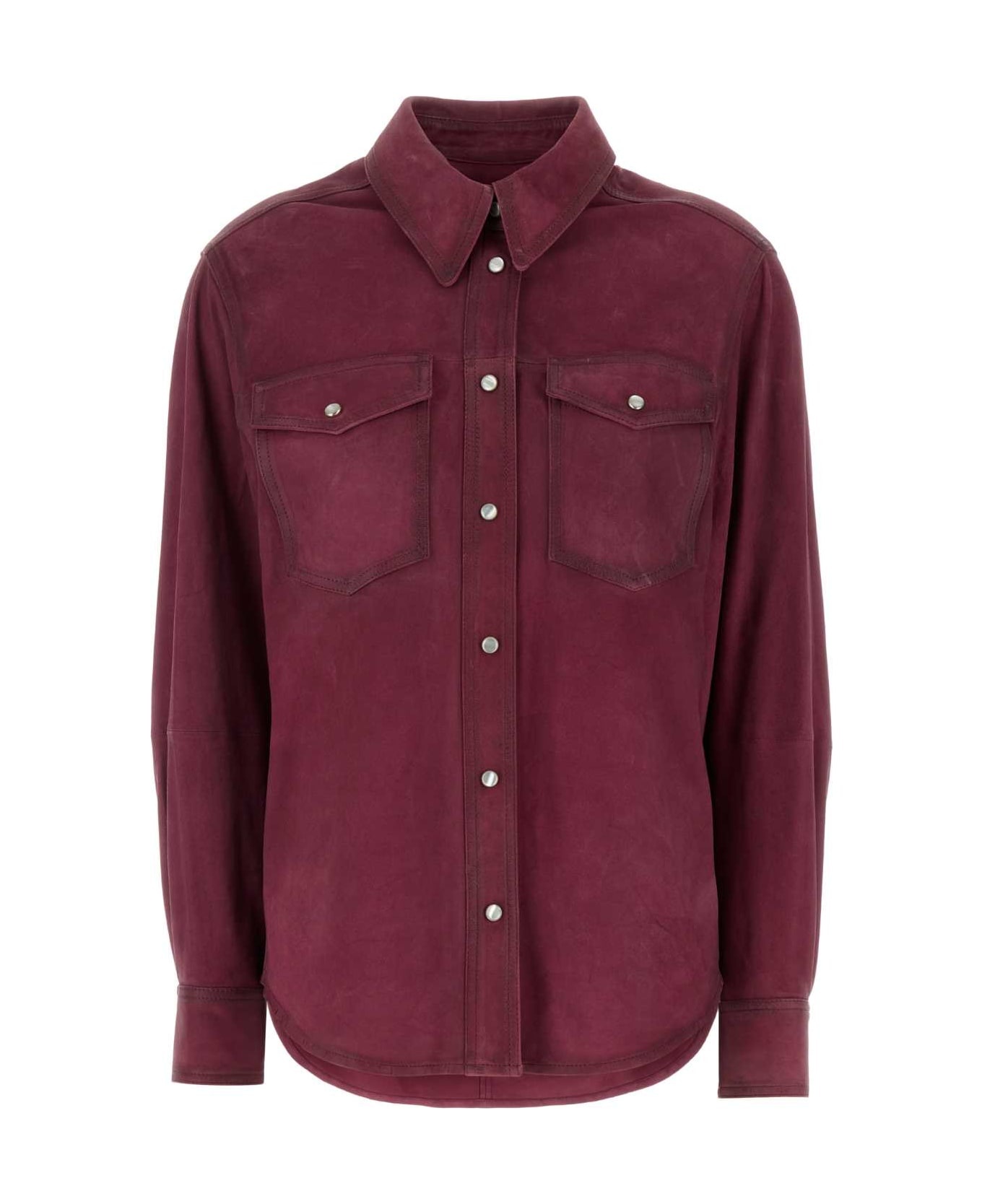 Fuchsia Suede Danisia Shirt - 1