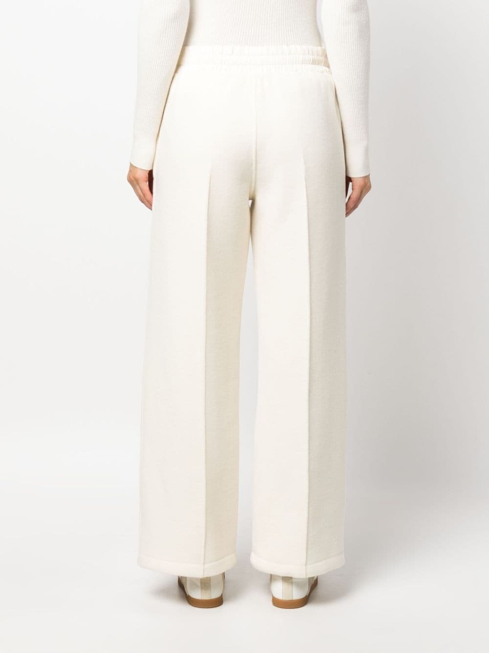 virgin-wool elasticated-waist trousers - 4