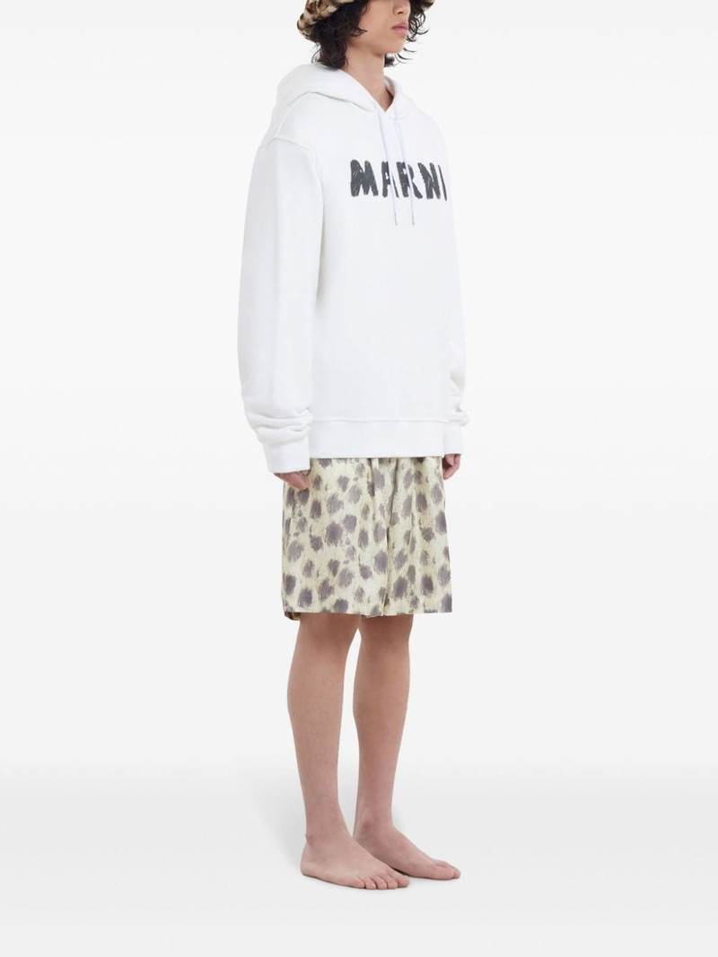 Marni Logo print hoodie outlook