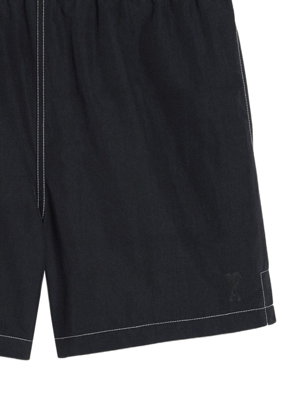 contrast-stitching swim shorts - 2